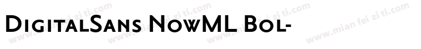 DigitalSans NowML Bol字体转换